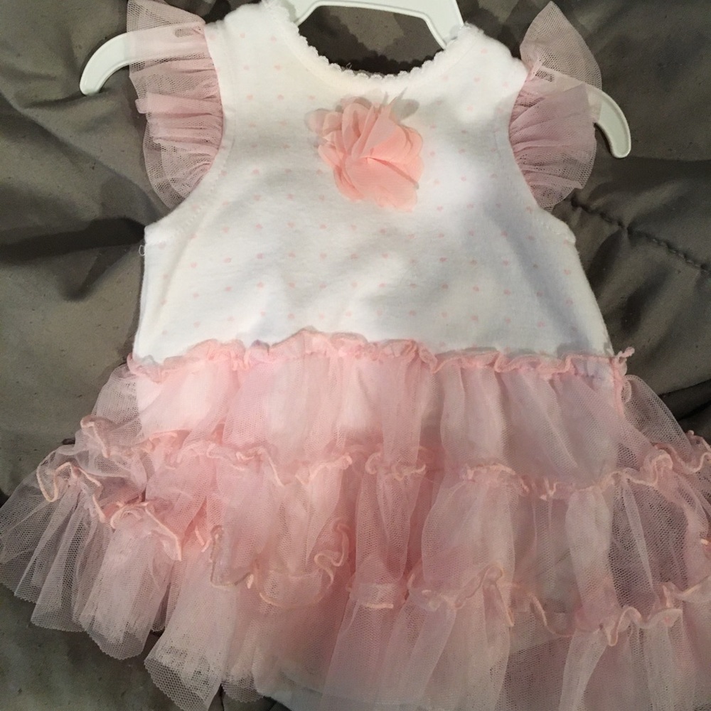 0/3 month bon Bebe dress and head band